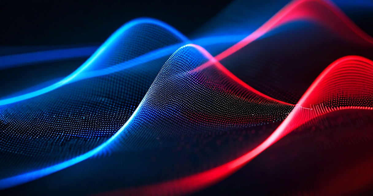 Performance benchmark graph with two latency distribution curves — baseline application without agent (blue) and application with Raven.io agent (red), showing minimal separation at p50 and p99